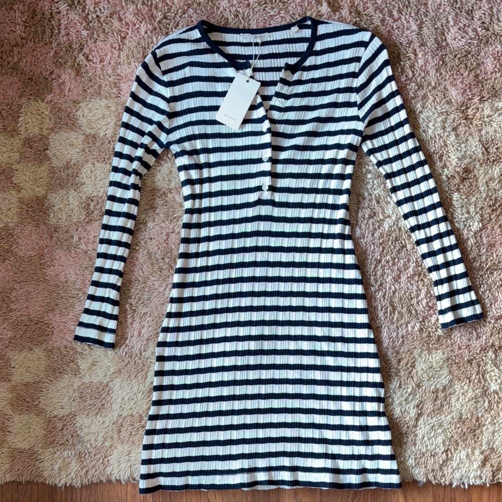 Doen Como dress in San Simeon stripe - small